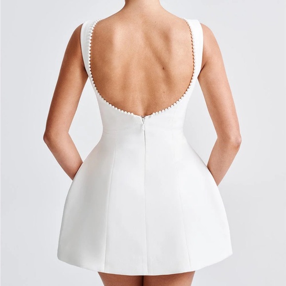 CARRIE MINI DRESS - IVORY - Picture 3 of 10